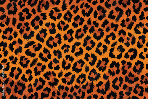 Seamless animal wildlife skin pattern showcasing classic fur camouflage, an exotic backdrop texture perfect for various backgrounds
