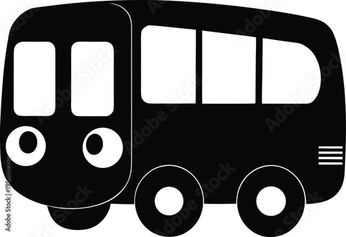 bus icon on white background