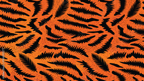 Dynamic abstract animal wildlife skin pattern creating an exotic fur camouflage background, ideal for vivid design elements