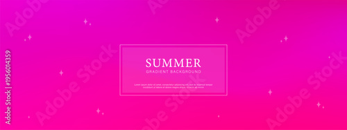 Fuchsia gradient. Summer vibes coral and peach background for beachwear ads or travel agency marketing. Vector illustration.
