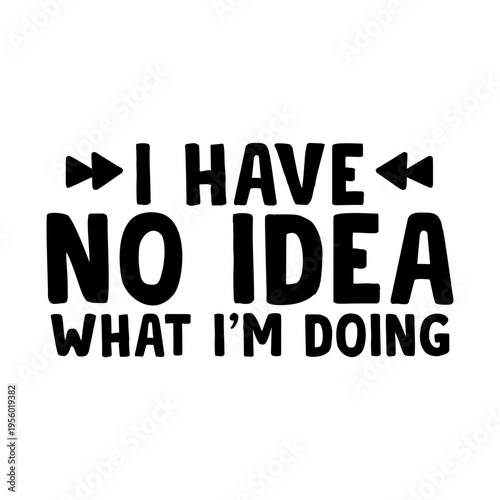 I Have No Idea What I m Doing