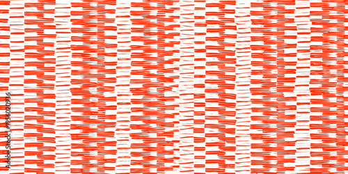 Abstract red and white woven texture resembling fabric or straw