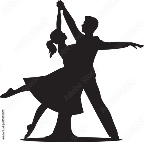 Dancing Couple Silhouette