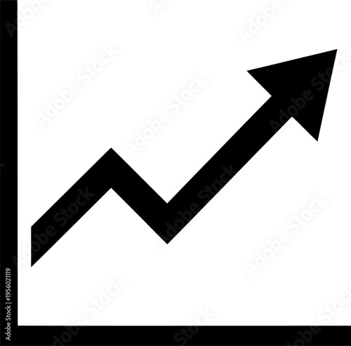 increasing weight graph on transparent background for web and graphic design
