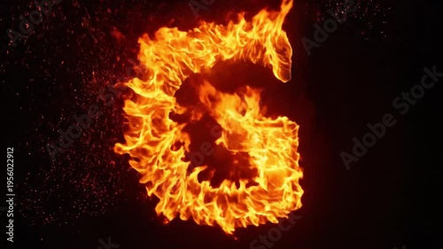 Dynamic fiery numbers 3 2 1 ignite and burn brightly against a dark background with glowing embers dramatic motion