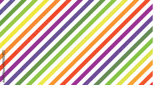 Vibrant Colorful Diagonal Stripe Pattern Background Design