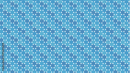 Geometric Blue Hexagonal Pattern Seamless Texture Design