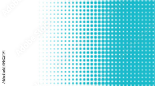 Blue Halftone Dotted Gradient Background Pattern