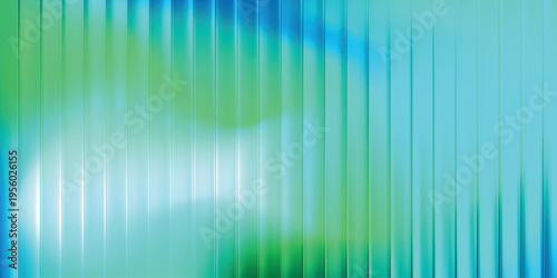 Bright turquoise teal vertical stripes abstract background, smooth blue green gradient wall texture for fresh eco, tech and wellness design