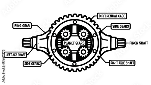 Modern social media marketing concept featuring a business infographic design with a magnifying glass icon and web search technology symbols for internet research