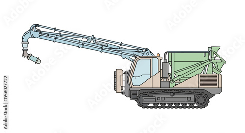 Large industrial crane machine equipment.