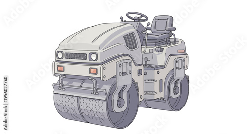 Road Roller Construction Machine Equipment.