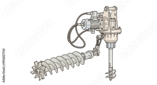 Industrial drilling machine equipment tool.