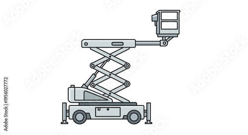 Aerial Lift Machine with Platform.
