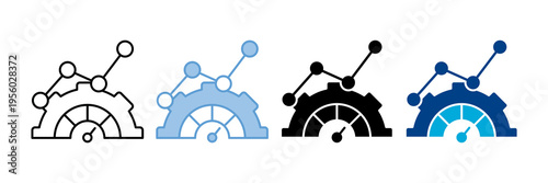 Indicators Icon Set Multiple Style Collection