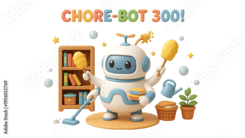 Funny cute cartoon red android robot toy with a vintage tin machine design and a camera for a fun retro futuristic technology illustration