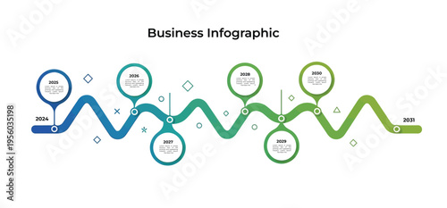 Vector business infographic professional chart creative visual data presentation design