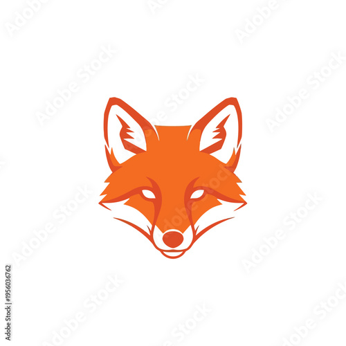 A stylized illustration of a fox's head is depicted on a white background.