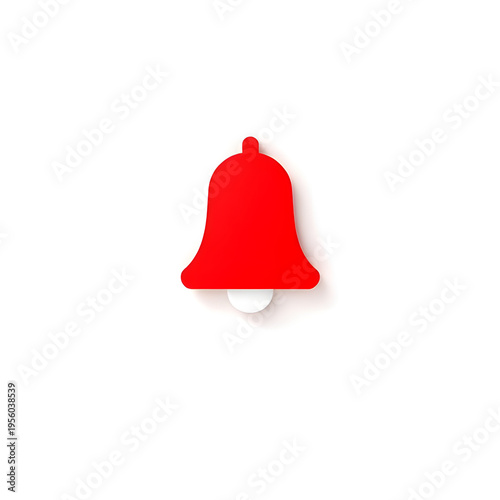 red bell isolated on white