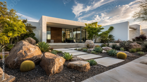 Modern Xeriscape Villa