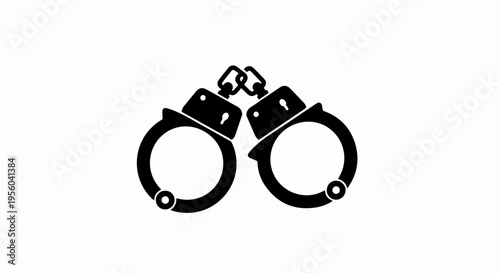 Vector handcuffs icon