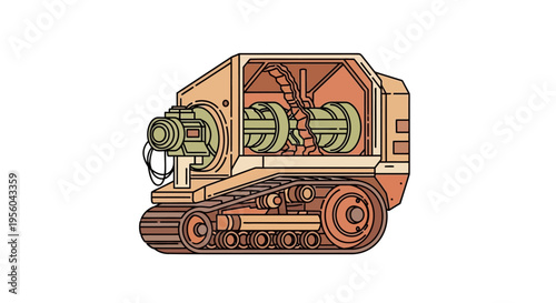 Industrial Heavy Machinery Equipment Tractor.