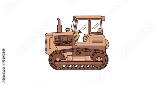 Bulldozer Construction Equipment Heavy Machinery.