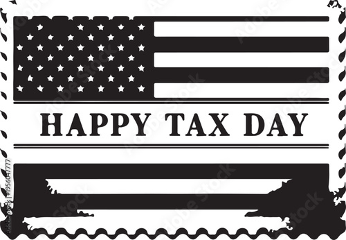 Tax Day Poster Template, Tax Tools Background. Tax Day Vector Illustration