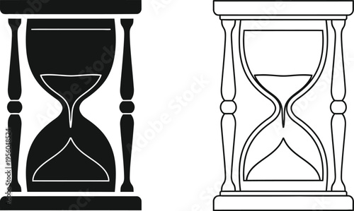 Hourglass time icon Vector