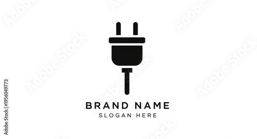 Electrical Plug Icon - Power Connection Symbol for Energy and Technology.