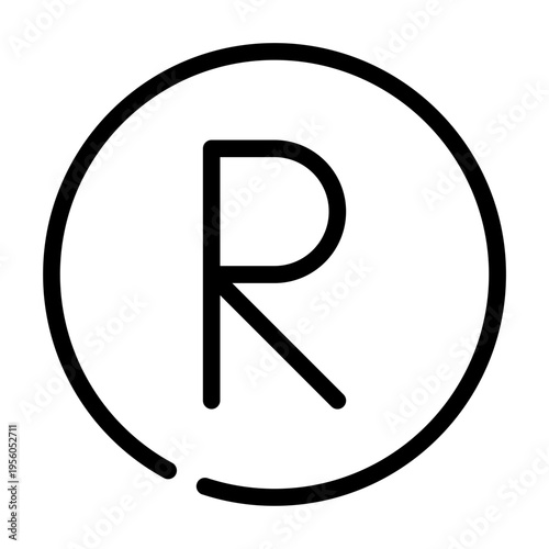 Registered trademark symbol representing officially registered brand ownership.