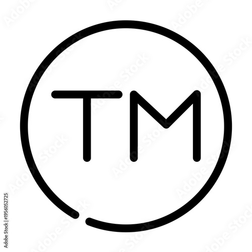 Trademark circle icon representing brand identification and intellectual property protection.
