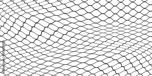 Curved net pattern. Seamless design for sportswear or equipment like soccer goals  volleyball nets  basketball hoops  hockey nets modern