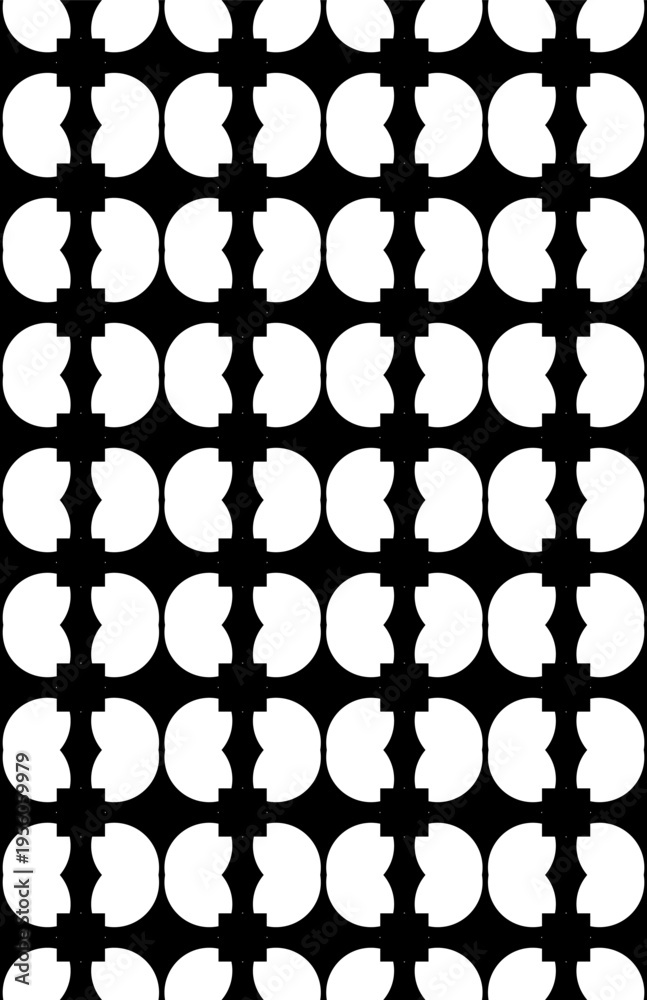 Fototapeta premium black and white flowers tattoo cross seamless pattern cross anchor set key .