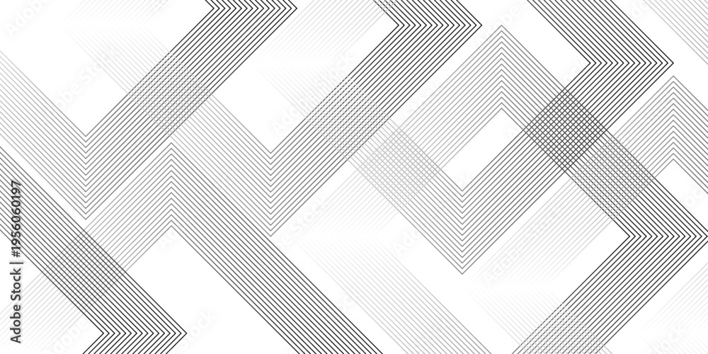 Obraz premium Geometric diagonal oblique vector curve gradient black and white graphic stripe line. Repeated fine diagonal lines Thin slash line stripes diagonal vector elegant background