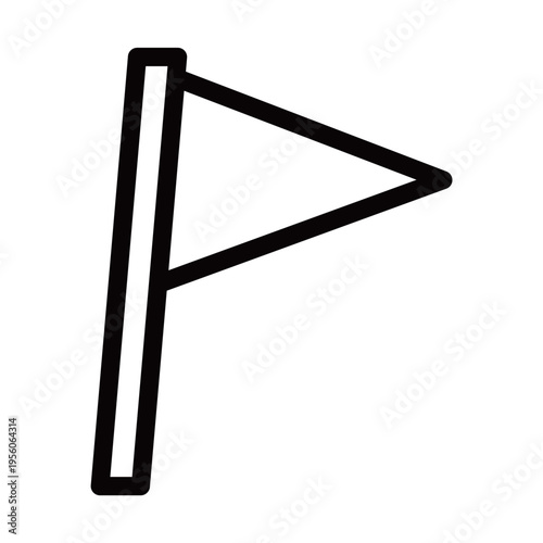 シンプルな三角旗・フラッグ