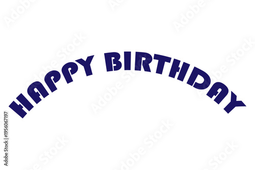 HAPPY BIRTHDAY - 手書き風にかわいく書いた、Happy Birthday（誕生日おめでとう）のロゴマーク
