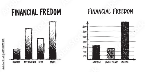 Business Scene Explosion Impact Concept Illustration Overlay Black White Hand Drawn Sketch Transparent Background