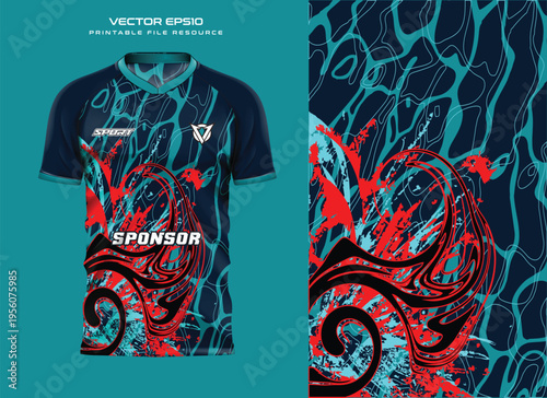 jersey sport template vector illustration