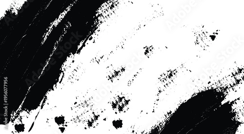 Brush strokes templates, vector grunge paintbrush. Vector eps10