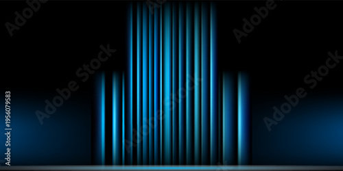 Moving fast laser beams of light isolated on black background. Abstract light effect. Lens flare. Horizontal vertikal rays glowing in the dark. Vector illustration. EPS 10
