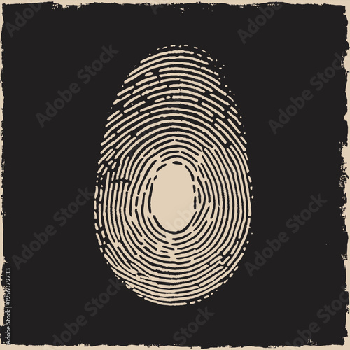 A high-resolution black and white fingerprint design in EPS vector format. Perfect for biometric ID, forensic design, and security-themed projects. Editable lines, clean curves, and isolated on white 