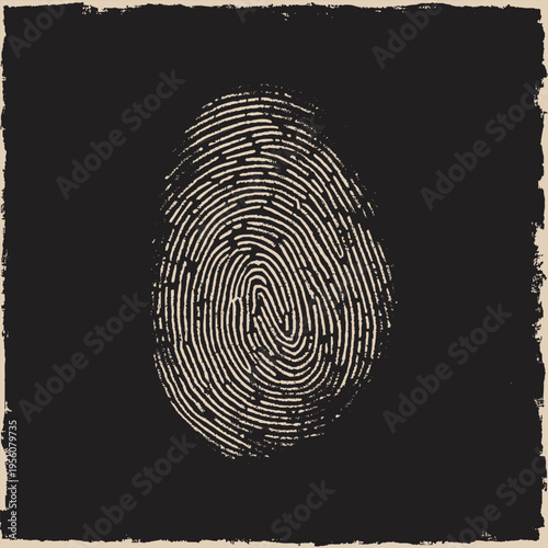 A high-resolution black and white fingerprint design in EPS vector format. Perfect for biometric ID, forensic design, and security-themed projects. Editable lines, clean curves, and isolated on white 