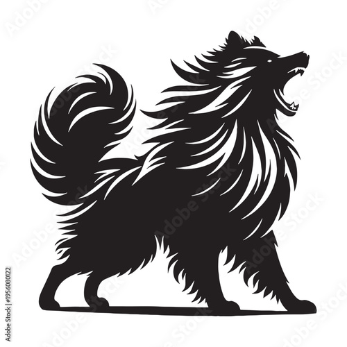 Powerful Iranian Shepherd Dog Strong Guardian Breed Loyal Protective Livestock Protector Large Working Dog Brave Intelligent Rural Farm Security Companion Majestic Coat Watchdog Heritage Breed.