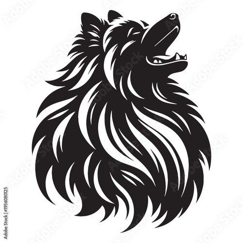 Powerful Iranian Shepherd Dog Strong Guardian Breed Loyal Protective Livestock Protector Large Working Dog Brave Intelligent Rural Farm Security Companion Majestic Coat Watchdog Heritage Breed.