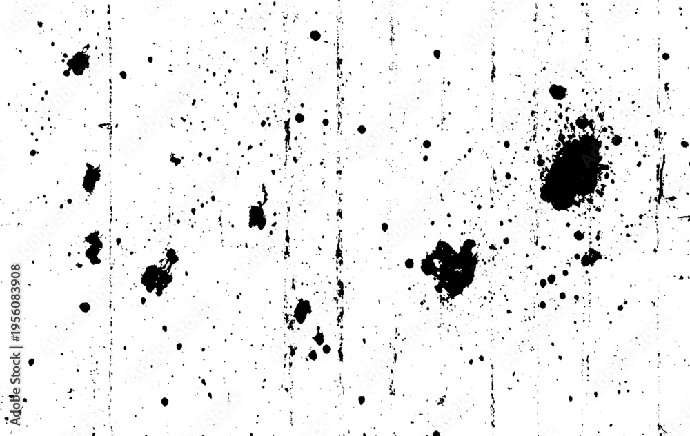 Fototapeta premium Grunge abstract monochrome texture. Grunge vector is black and white. Abstract monochrome texture of chips, dirt, scratches, stain.