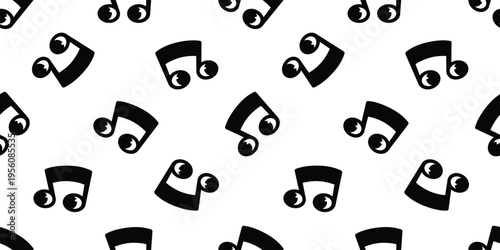 keynote seamless pattern music face eye cartoon piano keyboard instruments musician icon song symbol vector cartoon doodle tile background gift wrapping paper repeat wallpaper illustration design isol