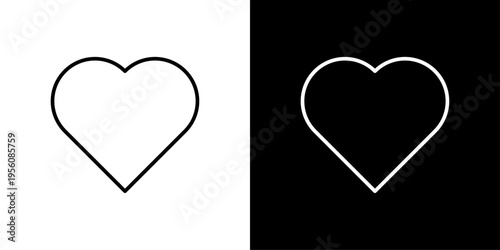 Heart Icon Sheet Black And White