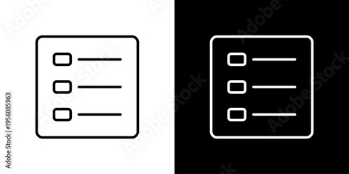 Menu Icon Sheet Black And White
