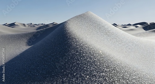 Wallpaper Mural Large pile of white crystalline salt in a desert landscape Torontodigital.ca